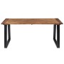 Mesa de comedor demadera de acacia maciza 180x90 cm de vidaXL, Mesas de cocina y de comedor - Ref: Foro24-288068, Precio: 257...