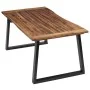 Mesa de comedor demadera de acacia maciza 180x90 cm de vidaXL, Mesas de cocina y de comedor - Ref: Foro24-288068, Precio: 253...