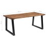 Mesa de comedor demadera de acacia maciza 180x90 cm de vidaXL, Mesas de cocina y de comedor - Ref: Foro24-288068, Precio: 257...