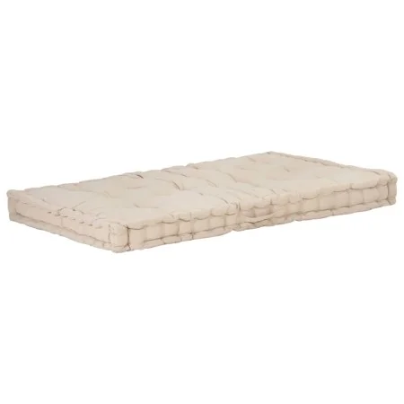 Cojín para palés algodón beige 120x80x10 cm de vidaXL, Cojines para sillas y sofás - Ref: Foro24-48680, Precio: 89,16 €, Desc...