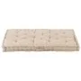 Cojín para palés algodón beige 120x80x10 cm de vidaXL, Cojines para sillas y sofás - Ref: Foro24-48680, Precio: 89,16 €, Desc...