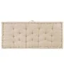 Cojín para palés algodón beige 120x80x10 cm de vidaXL, Cojines para sillas y sofás - Ref: Foro24-48680, Precio: 89,16 €, Desc...