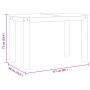 Mesa de comedor Panama madera maciza de pino 117x60x75 cm de vidaXL, Mesas de cocina y de comedor - Ref: Foro24-4005702, Prec...