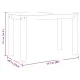 Mesa de comedor Panama madera maciza de pino 117x60x75 cm de vidaXL, Mesas de cocina y de comedor - Ref: Foro24-4005702, Prec...