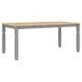 Mesa de comedor Corona madera maciza de pino gris 180x90x75 cm de vidaXL, Mesas de cocina y de comedor - Ref: Foro24-4005721,...