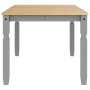 Mesa de comedor Corona madera maciza de pino gris 180x90x75 cm de vidaXL, Mesas de cocina y de comedor - Ref: Foro24-4005721,...