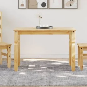 Mesa de comedor Corona madera maciza de pino 112x60x75 cm de vidaXL, Mesas de cocina y de comedor - Ref: Foro24-4005714, Prec...
