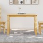 Mesa de comedor Corona madera maciza de pino 112x60x75 cm de vidaXL, Mesas de cocina y de comedor - Ref: Foro24-4005714, Prec...