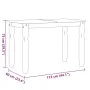 Mesa de comedor Corona madera maciza de pino 112x60x75 cm de vidaXL, Mesas de cocina y de comedor - Ref: Foro24-4005714, Prec...