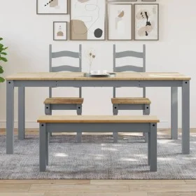 Panama dining table solid gray pine wood 180x90x75 cm by vidaXL, Kitchen and dining tables - Ref: Foro24-4005709, Price: 216,...