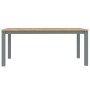 Mesa de comedor Panama madera maciza de pino gris 180x90x75 cm de vidaXL, Mesas de cocina y de comedor - Ref: Foro24-4005709,...