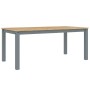 Mesa de comedor Panama madera maciza de pino gris 180x90x75 cm de vidaXL, Mesas de cocina y de comedor - Ref: Foro24-4005709,...
