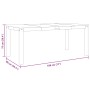 Mesa de comedor Panama madera maciza de pino gris 180x90x75 cm de vidaXL, Mesas de cocina y de comedor - Ref: Foro24-4005709,...