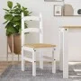 Sillas de comedor 2 uds madera maciza pino blanco 40x46x99 cm de vidaXL, Sillas de comedor - Ref: Foro24-4005728, Precio: 110...