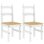 Sillas de comedor 2 uds madera maciza pino blanco 40x46x99 cm de vidaXL, Sillas de comedor - Ref: Foro24-4005728, Precio: 110...