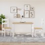 Sillas de comedor 2 uds madera maciza pino blanco 40x46x99 cm de vidaXL, Sillas de comedor - Ref: Foro24-4005728, Precio: 112...