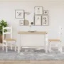 Sillas de comedor 2 uds madera maciza pino blanco 40x46x99 cm de vidaXL, Sillas de comedor - Ref: Foro24-4005728, Precio: 110...