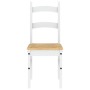 Sillas de comedor 2 uds madera maciza pino blanco 40x46x99 cm de vidaXL, Sillas de comedor - Ref: Foro24-4005728, Precio: 112...