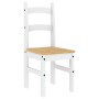Sillas de comedor 2 uds madera maciza pino blanco 40x46x99 cm de vidaXL, Sillas de comedor - Ref: Foro24-4005728, Precio: 112...