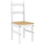 Sillas de comedor 2 uds madera maciza pino blanco 40x46x99 cm de vidaXL, Sillas de comedor - Ref: Foro24-4005728, Precio: 110...