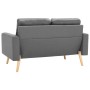Sofá de 2 plazas de tela gris claro de vidaXL, Sofás - Ref: Foro24-288703, Precio: 238,10 €, Descuento: %