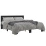 Estructura de cama madera de ingeniería y metal negro 150x200cm de vidaXL, Camas y somieres - Ref: Foro24-3280142, Precio: 14...