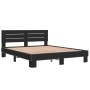 Estructura de cama madera de ingeniería y metal negro 150x200cm de vidaXL, Camas y somieres - Ref: Foro24-3280142, Precio: 14...