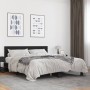 Estructura de cama madera de ingeniería y metal negro 150x200cm de vidaXL, Camas y somieres - Ref: Foro24-3280142, Precio: 14...