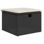 Set de sofás de jardín 7 pzas con cojines ratán sintético negro de vidaXL, Conjuntos de jardín - Ref: Foro24-3274976, Precio:...