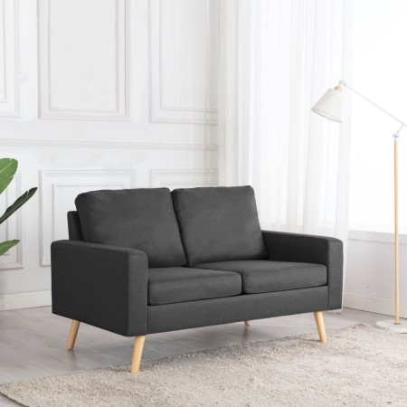 Sofá de 2 plazas de tela gris oscuro de vidaXL, Sofás - Ref: Foro24-288704, Precio: 242,64 €, Descuento: %