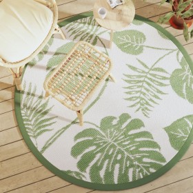 Alfombra de exterior PP verde Ø160 cm de vidaXL, Protectores para exterior - Ref: Foro24-368519, Precio: 37,40 €, Descuento: %