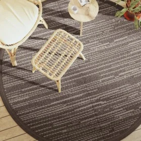 Alfombra de exterior PP marrón Ø200 cm de vidaXL, Protectores para exterior - Ref: Foro24-368488, Precio: 42,39 €, Descuento: %