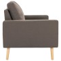 Sofá de 2 plazas de tela color gris topo de vidaXL, Sofás - Ref: Foro24-288711, Precio: 311,96 €, Descuento: %