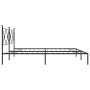 Estructura de cama con cabecero metal negro 193x203 cm de vidaXL, Camas y somieres - Ref: Foro24-376508, Precio: 124,48 €, De...