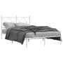 Estructura de cama de metal con cabecero blanca 120x190 cm de vidaXL, Camas y somieres - Ref: Foro24-376548, Precio: 107,16 €...
