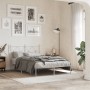 Estructura de cama de metal con cabecero blanca 120x190 cm de vidaXL, Camas y somieres - Ref: Foro24-376548, Precio: 107,16 €...