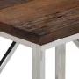 Console table stainless steel solid wood silver by vidaXL, Side tables - Ref: Foro24-349989, Price: 92,64 €, Discount: %