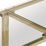 Mesa consola acero inoxidable dorado y vidrio templado de vidaXL, Mesas auxiliares - Ref: Foro24-349994, Precio: 155,05 €, De...