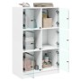 Aparador alto con puertas madera ingeniería blanco 68x37x109 cm de vidaXL, Aparadores - Ref: Foro24-3295850, Precio: 116,60 €...