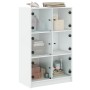 Aparador alto con puertas madera ingeniería blanco 68x37x109 cm de vidaXL, Aparadores - Ref: Foro24-3295850, Precio: 116,60 €...