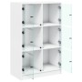 Aparador alto con puertas madera ingeniería blanco 68x37x109 cm de vidaXL, Aparadores - Ref: Foro24-3295850, Precio: 116,60 €...