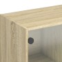 Aparador alto con puertas madera roble Sonoma 68x37x109 cm de vidaXL, Aparadores - Ref: Foro24-3295852, Precio: 113,57 €, Des...