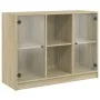 Aparador madera de ingeniería roble Sonoma 102x37x75,5 cm de vidaXL, Aparadores - Ref: Foro24-3295873, Precio: 96,97 €, Descu...