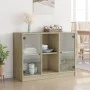 Aparador madera de ingeniería roble Sonoma 102x37x75,5 cm de vidaXL, Aparadores - Ref: Foro24-3295873, Precio: 96,97 €, Descu...
