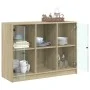 Aparador madera de ingeniería roble Sonoma 102x37x75,5 cm de vidaXL, Aparadores - Ref: Foro24-3295873, Precio: 96,97 €, Descu...