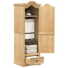 Corona wardrobe solid pine wood 55x52x170 cm by vidaXL, Wardrobes - Ref: Foro24-4002765, Price: 170,08 €, Discount: %