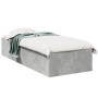 Estructura de cama madera de ingeniería gris hormigón 75x190 cm de vidaXL, Camas y somieres - Ref: Foro24-841989, Precio: 77,...