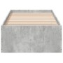 Estructura de cama madera de ingeniería gris hormigón 75x190 cm de vidaXL, Camas y somieres - Ref: Foro24-841989, Precio: 77,...