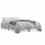 Estructura cama madera ingeniería metal roble Sonoma 120x200 cm de vidaXL, Camas y somieres - Ref: Foro24-845863, Precio: 85,...