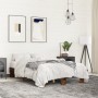 Estructura cama madera ingeniería metal roble ahumado 120x190cm de vidaXL, Camas y somieres - Ref: Foro24-845889, Precio: 78,...